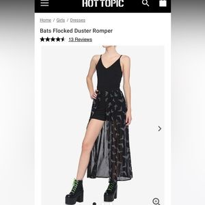 ISO‼️‼️‼️‼️ Hot Topic Midnight Hour Bat Romper